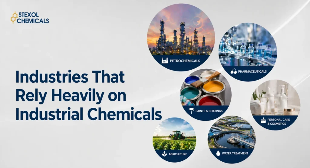 Industries that rely on industrial chemicals